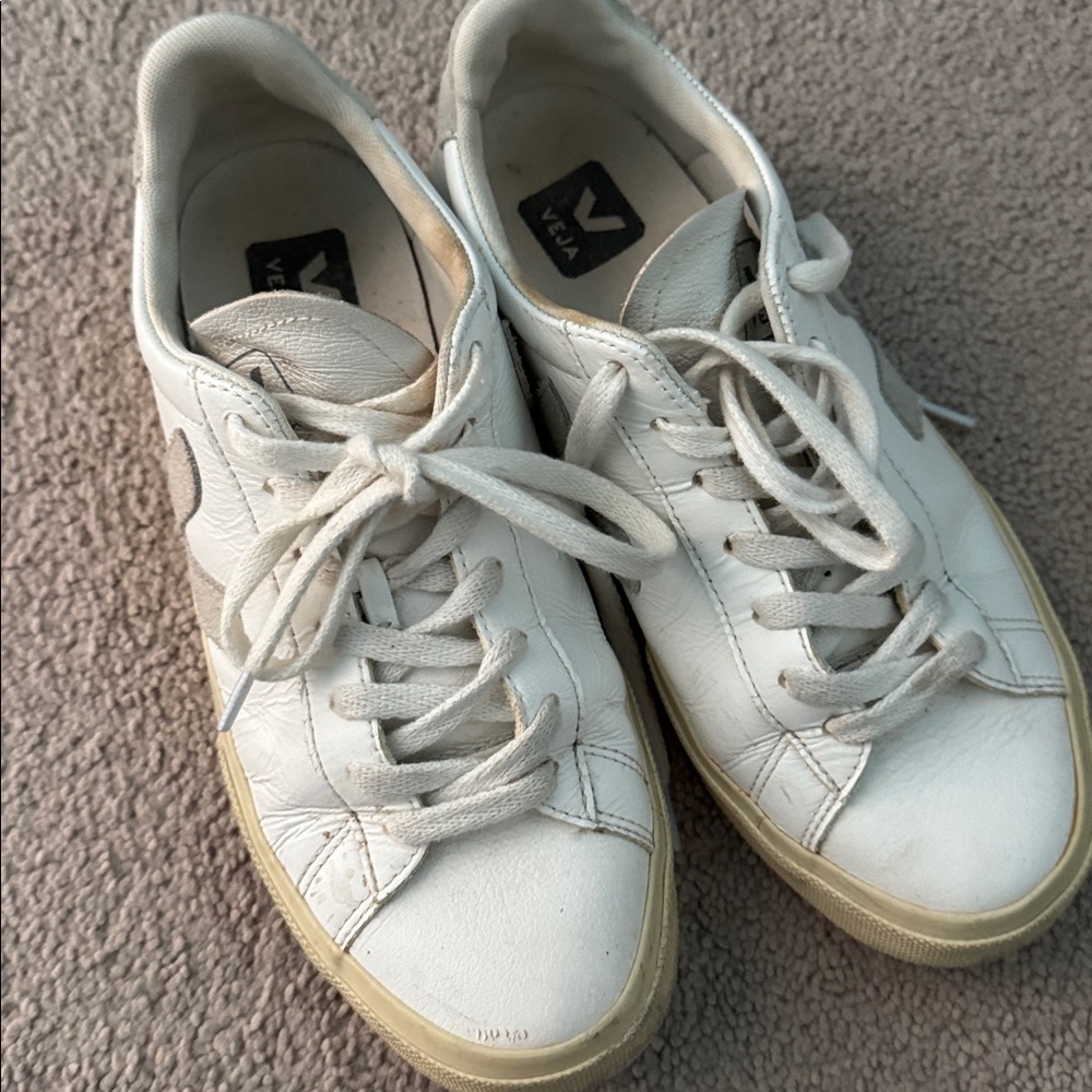 Veja White Cream Sneakers
